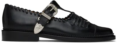Toga Virilis Black Hardware Oxfords