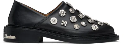 Toga Virilis Black Leather Loafers
