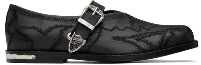 Toga Virilis Black Leather Loafers