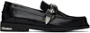 Toga Virilis Metallic-buckle Leather Loafers In Black