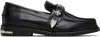 Toga Virilis Metallic-buckle Leather Loafers In Black