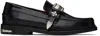 Toga Virilis Metallic-buckle Leather Loafers In Black