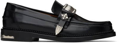 Toga Virilis Black Polished Loafers