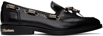 Toga Virilis Black Polished Loafers