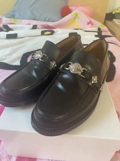 Pre-owned Toga Virilis Black Polished Loafers