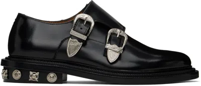 Toga Virilis Black Embellished Monkstraps