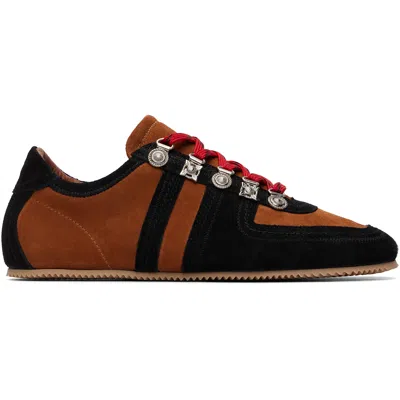 Toga Virilis Brown & Black Aj1535 Sneakers In Multi