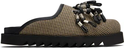 Toga Virilis Brown Mix Plaid Loafers