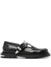 Toga Virilis Buckle-fastening Leather Loafers In Black