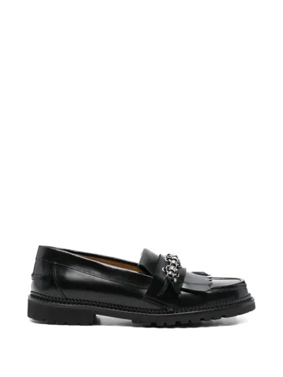 Toga Virilis Chain-tassel Leather Loafers In Multi