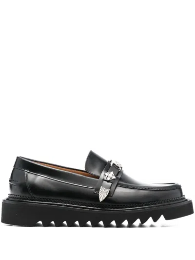 TOGA VIRILIS CHUNKY LEATHER LOAFERS