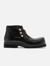 Toga Virilis Lace-up Ankle Boots In Black