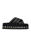 Toga Virilis Embellished Slippers In Black
