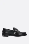 Toga Virilis Mens Black Hardware-embellished Leather Loafers