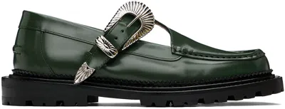 Toga Virilis Green Polished Loafers