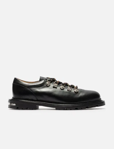 Toga Virilis Hard Leather Derbys In Black