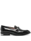 Toga Virilis Black Polished Loafers In Black