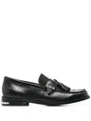 Toga Virilis Leather Loafers In Schwarz