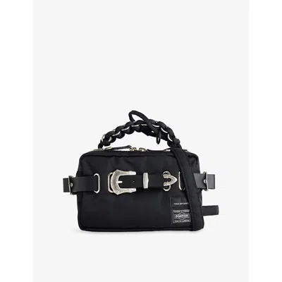 Toga Virilis Mens  Toga X Porter Nylon Shoulder Bag In Black