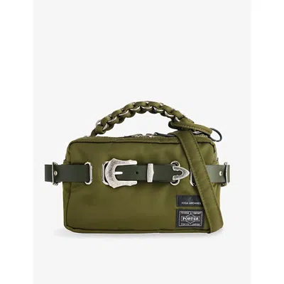 Toga Virilis Mens  Toga X Porter Nylon Shoulder Bag In Green