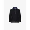 Toga Virilis Mens  Porter Half-zip Cotton Sweatshirt In Black