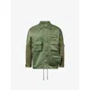 Toga Virilis Mens  Porter Patch-pocket Nylon Jacket In Green