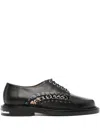 Toga Virilis Ring-embellished Oxford Shoes In Black