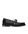 Toga Virilis Plaque-detailing Two-tone Loafers In Black
