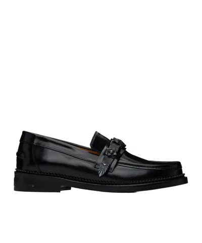 Toga Virilis Round Toe Loafers In Black