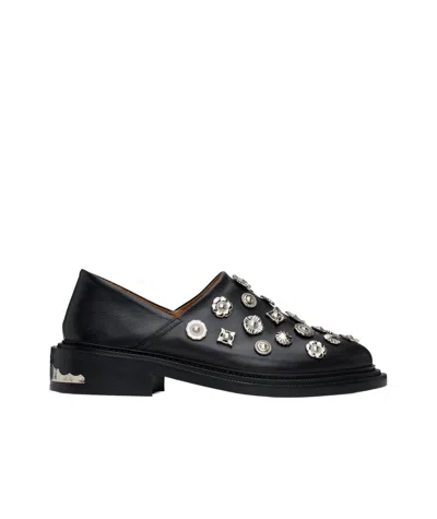 Toga Virilis Round Toe Loafers In Black