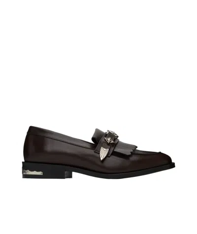 Toga Virilis Round Toe Loafers In Brown