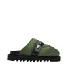 Toga Virilis Round Toe Slippers In Green