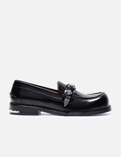 Toga Virilis Square Metal Loafer In Black