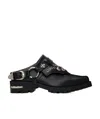 Toga Virilis Square Toe Mules In Black