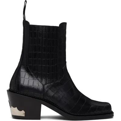 Toga Virilis Ssense Exclusive Black Hardware Chelsea Boots