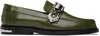 Toga Virilis Ssense Exclusive Green Polido Loafers In 1khaki
