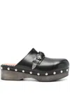 Toga Virilis Strap-detail Clogs In Black
