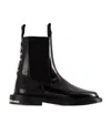 Toga Virilis Boots -  - Leather - Black In Black