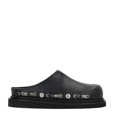 Toga Virilis Studded Clogs In Black