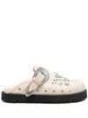 Toga Virilis Studded Slippers In Weiss