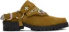 Toga Virilis Tan Suede Slip-on Loafers In Khaki