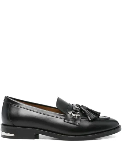 Toga Virilis Tassel-embellished Metal-detail Loafers In Black