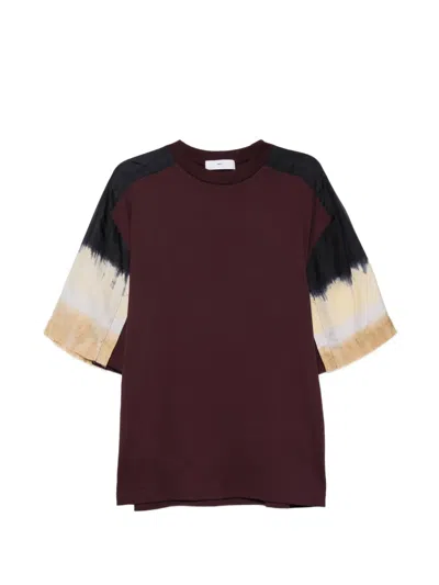 Toga Virilis Tie-dye Panelled T-shirt In Purple