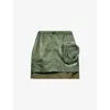 Toga Virilis Womens  Porter Mini Nylon Skirt In Green