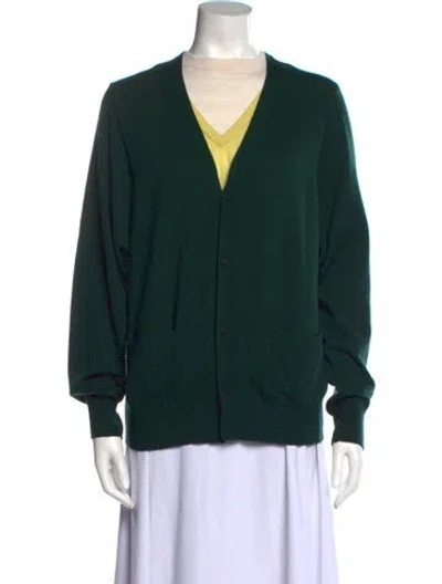 Pre-owned Toga V-neck Sweater In Green