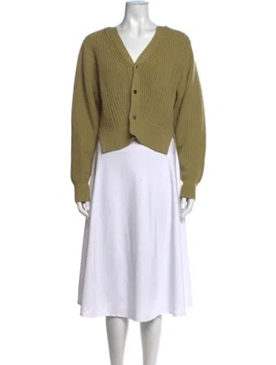 Pre-owned Toga V-neck Sweater In Green