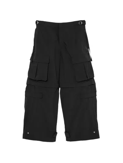 Toga Weather-cloth Trousers In Black