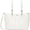 Toga White Big Leather Tote In White