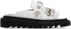 Toga White Chain Sandals In White