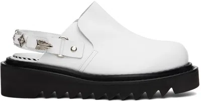 Toga White Hardware Loafers In Aj1239 White